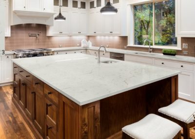 Calacatta Lavasa Quartz Kitchen Countertop | Colorado Springs