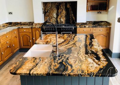 Magma Gold Granite Kitchen Countertop | Colorado Springs